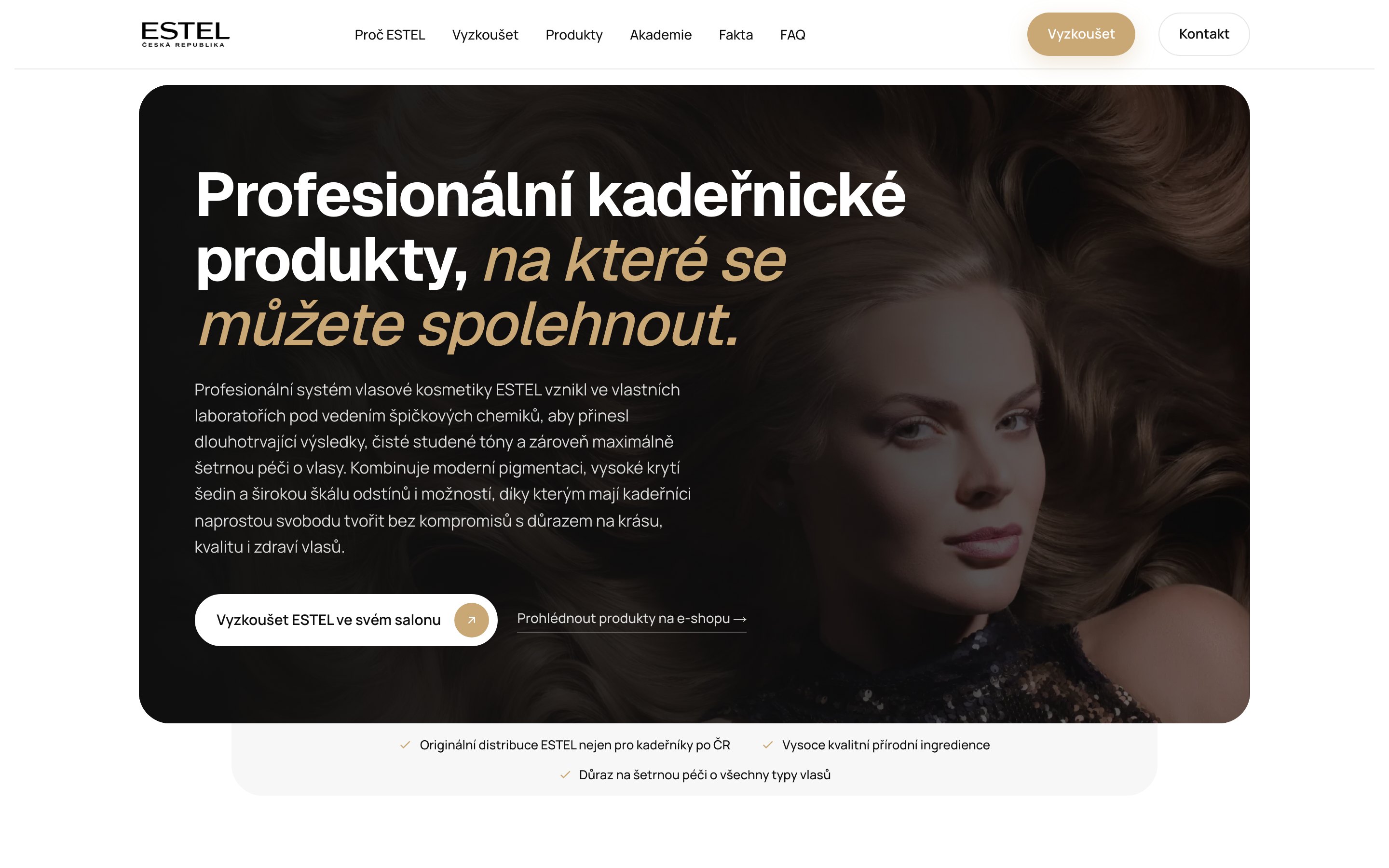 Náhled webu ESTEL Česká Republika
