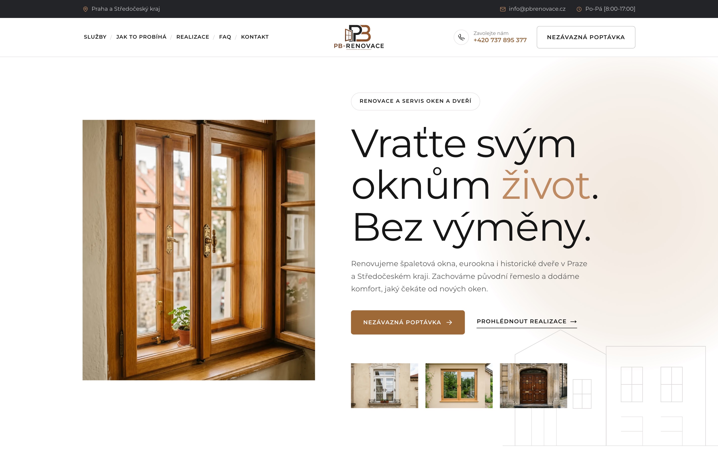 Náhled webu PB-Renovace